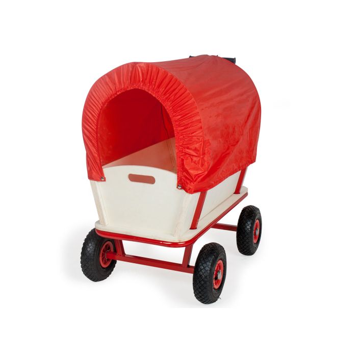 SUNNY Billy Chariot de Transport en Bois, Chariot pour Enfants rouge, Capacité 100 kilos