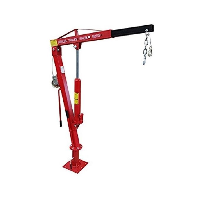 Grue de levage / chèvre 900Kg pour remorque, pick-up, hayon avec treuil