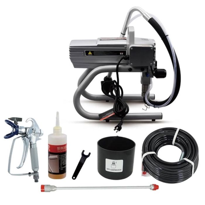 Pulvérisateur de peinture PRO Airless 900w 220 bar 2.2l/min, Pistolet haute pression à peinture, tuyau de 15m