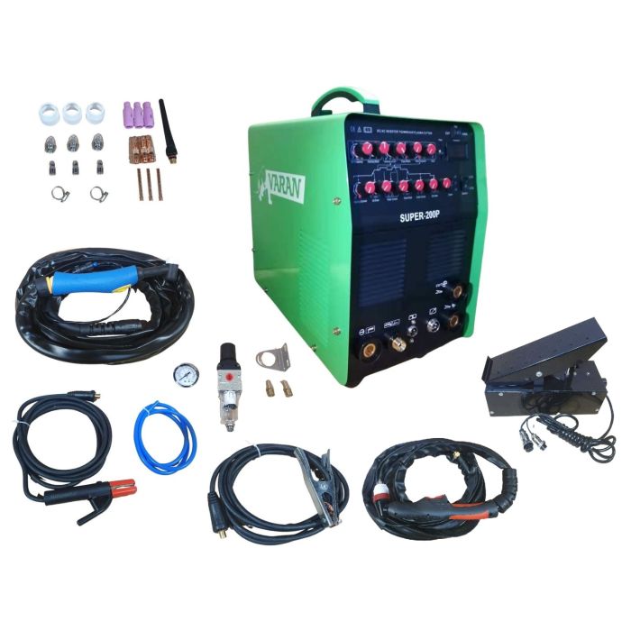 Poste à souder et découper 230v SUPER-200P, Tig AC/DC Pulse, Arc, Plasma, Aluminium....