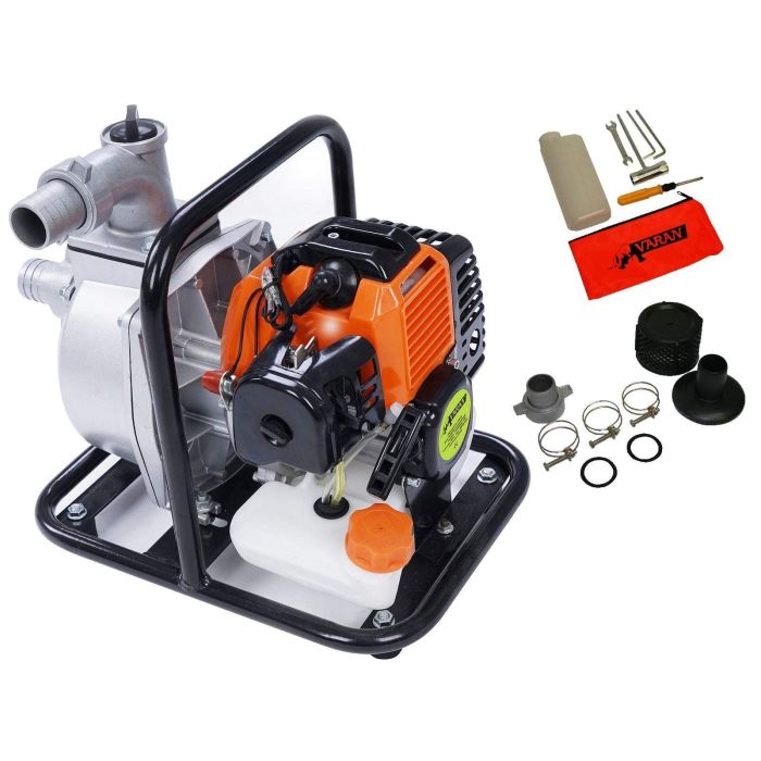 Pompe à eau thermique Motopompe Essence 2T 1.5'' 52cc 3CV 15000 L/H