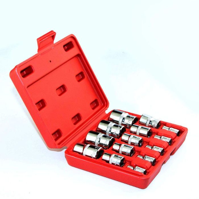 Coffret clés à cliquets 171 pièces 1/2'', 3/8'', 1/4'', jeu de douilles  BC-ELEC.com